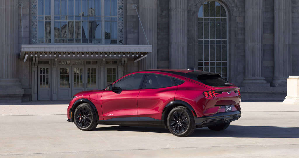 Mach-E in red color