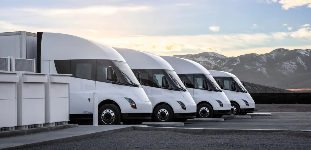 tesla semi trucks