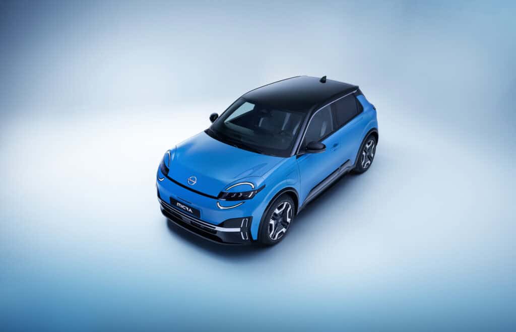 bird view of all new Nissan Micra EV