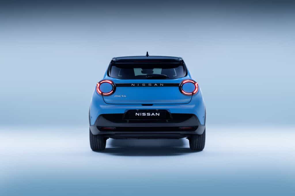 nissan micra ev rear view