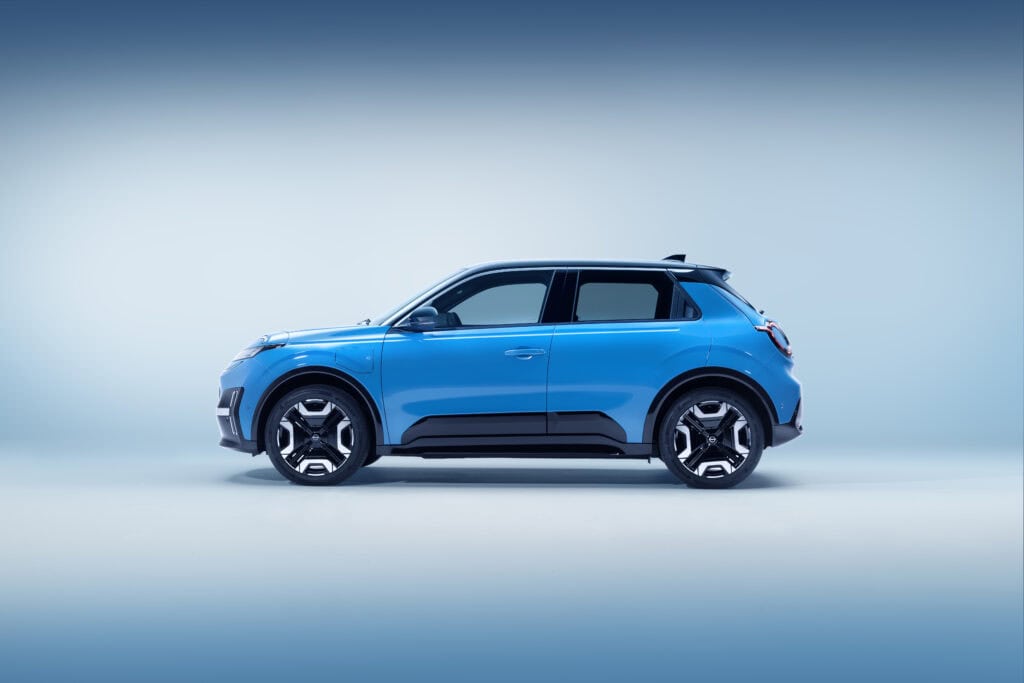 side profile view of All new Nissan Micra EV