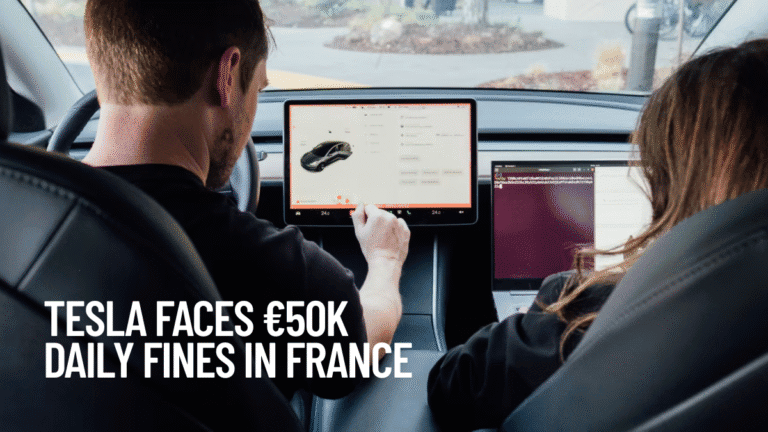 Tesla Faces €50K Daily Fines in France