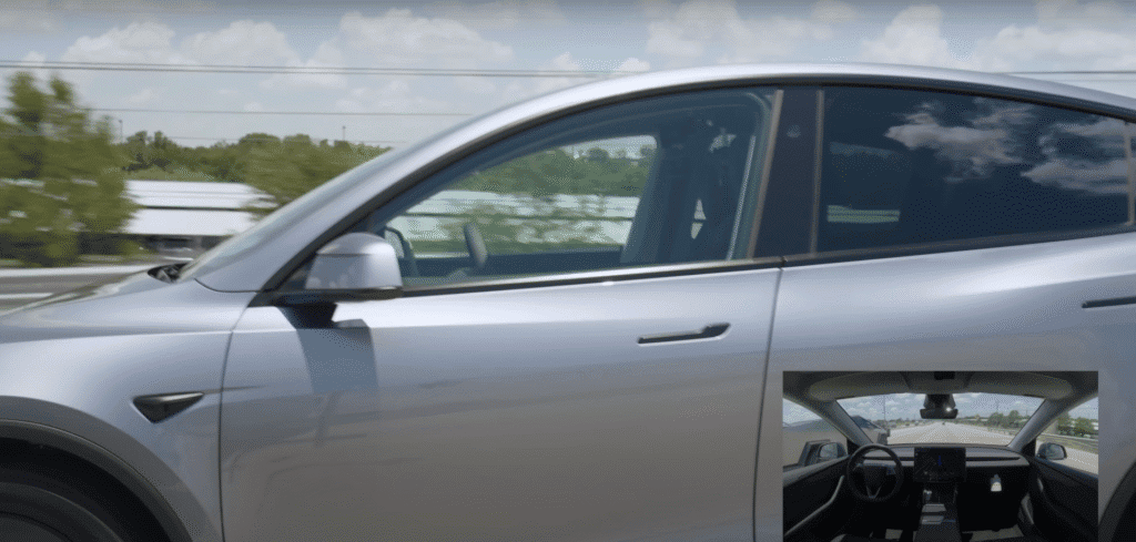 Tesla model y self driving