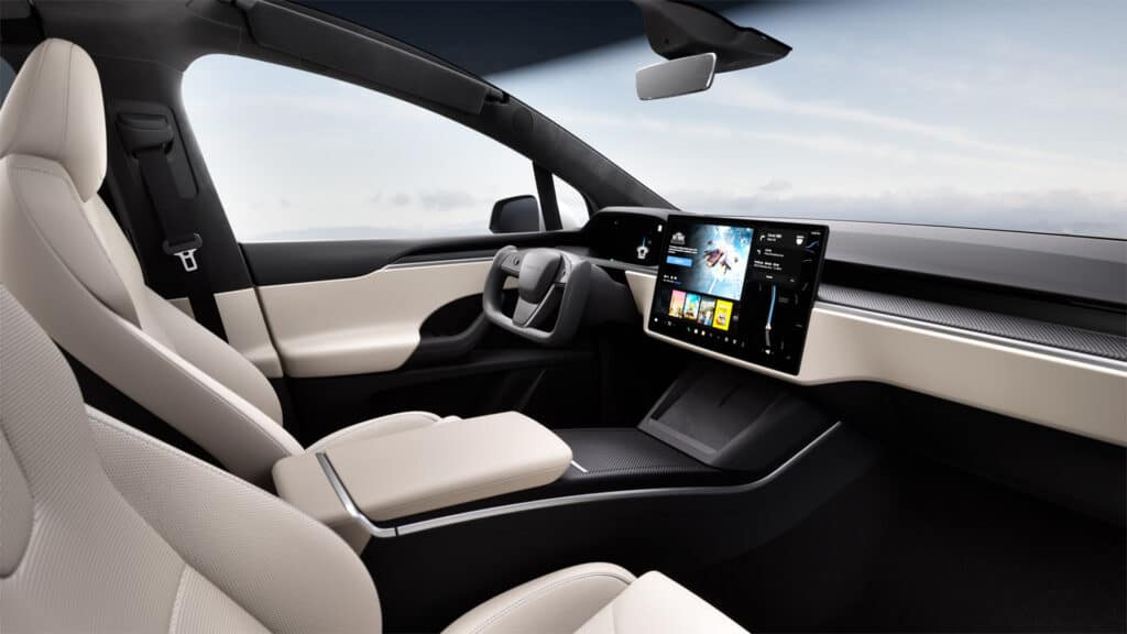 tesla model x interior