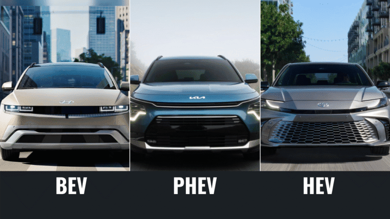 Difference between BEV vs PHEV vs HEV explained