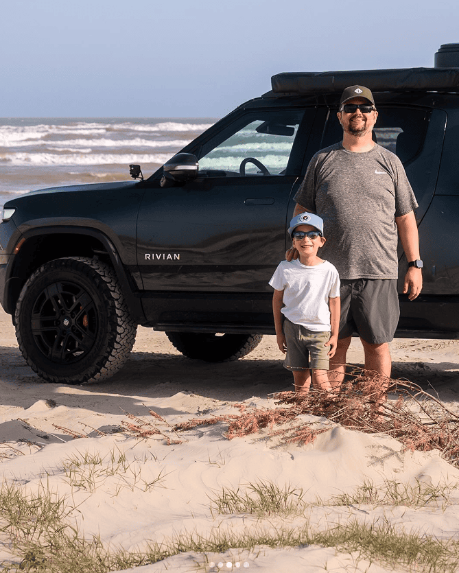 Sean and Cooper's real rivian adventure