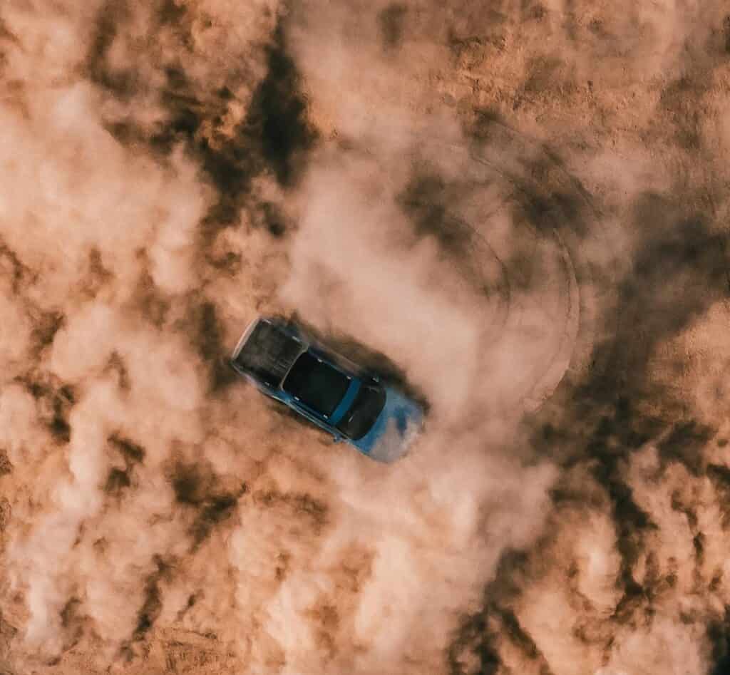 rivian r1t quad tank turn