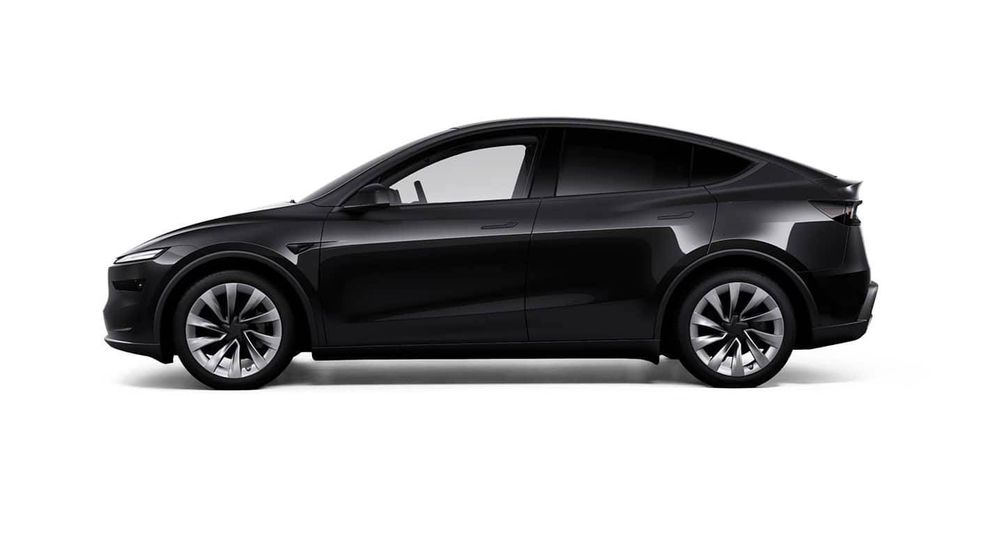 tesla model y diamond black color