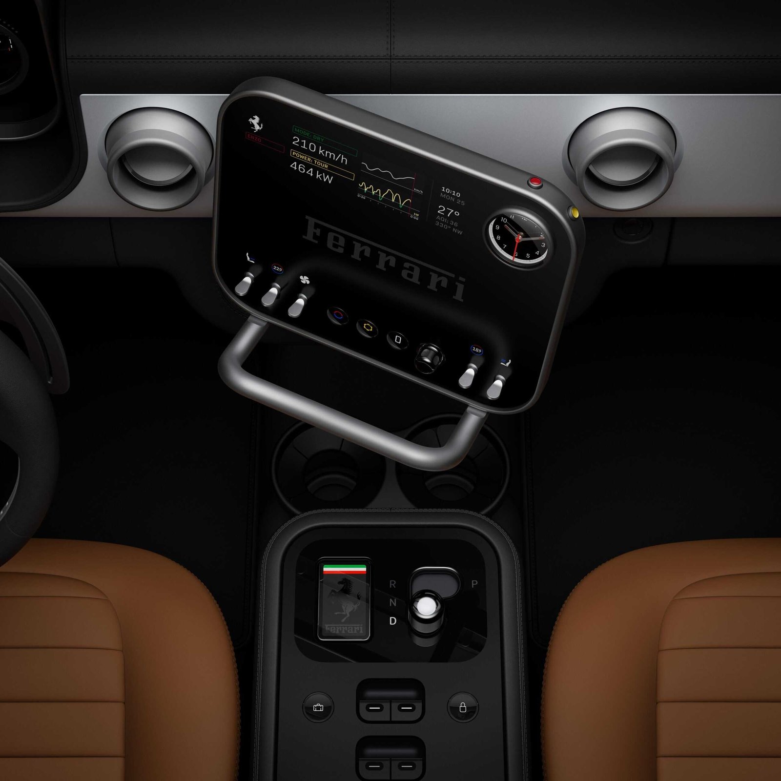 ferrari luce touchscreen system